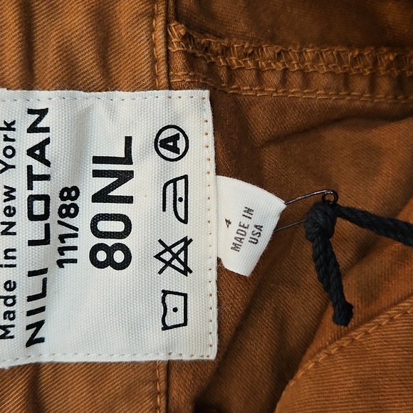 NWT. Nili Lotan Military Cropped Pants In MAPLE - Picture 5 of 6